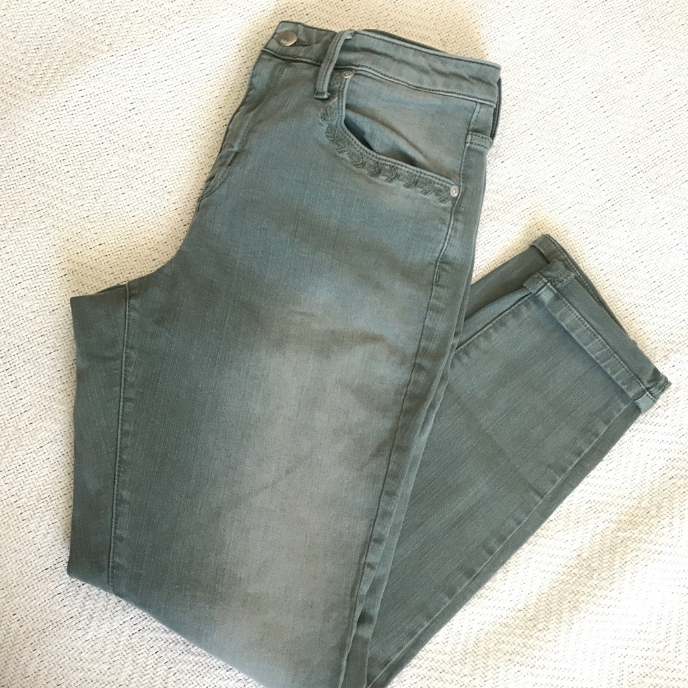 Mossimo Sage Green High Rise Skinny